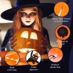 Costway Halloween 7.5 FT Inflatable Pumpkin Combo Decoration w/ Witch Black Cat -HYDE & EEK BOUTIQUE Store GUEST d4bf8859 d8db 40ba ac81 5dcbca94ee5e