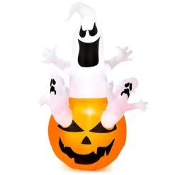 Costway 6FT Halloween Inflatable Ghost Pumpkin-Halloween Blow Up Yard Decoration -HYDE & EEK BOUTIQUE Store GUEST d6b691bb 3ad6 4f31 b3ed 72083822becc