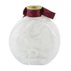 Stony Creek 4.5" Fall Foliage Rounf Jar W/ Rope Pre-Lit Light Glass Pumpkin - Novelty Sculpture Lights