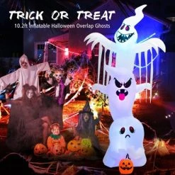 Costway 10 ft Inflatable Halloween Overlap Ghost Giant Decoration w/ Colorful RGB Lights 12 Costway 10 ft Inflatable Halloween Overlap Ghost Giant Decoration w/ Colorful RGB Lights -HYDE & EEK BOUTIQUE Store GUEST d73fa323 27c4 4101 bc97 c9a157559bfc