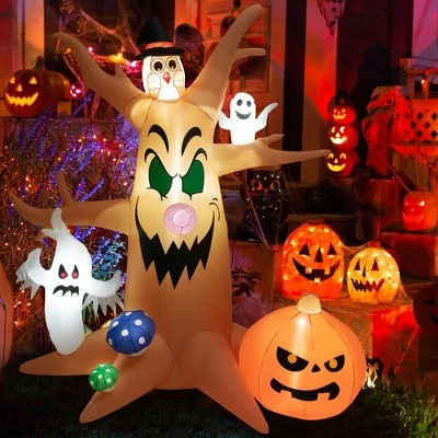 Costway 8 FT Halloween Outdoor Dead Tree Bright Halloween Outdoor Decoration with Stakes & Tethers 1 Costway 8 FT Halloween Outdoor Dead Tree Bright Halloween Outdoor Decoration with Stakes & Tethers