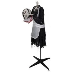 Northlight 57" Spooky Town Animated LED Lighted Head-in-Hand Skeleton Maid Halloween Decoration -HYDE & EEK BOUTIQUE Store GUEST dbcf145e 2134 40d6 bf49 0d39e2225c47