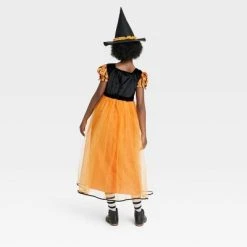 Kids' Witch Halloween Costume Dress with Hat - Hyde & EEK! Boutique™ Multicolor -HYDE & EEK BOUTIQUE Store GUEST e51ccbb3 2f5b 4521 ba00 03bb02cc81b4
