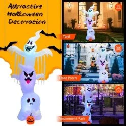 Costway 10 ft Inflatable Halloween Overlap Ghost Giant Decoration w/ Colorful RGB Lights 13 Costway 10 ft Inflatable Halloween Overlap Ghost Giant Decoration w/ Colorful RGB Lights -HYDE & EEK BOUTIQUE Store GUEST e75c4d4a 36b0 4b82 84a2 1ddaa317609b