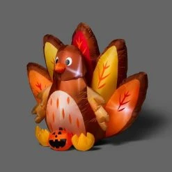 Hyde & EEK! Boutique 5.5' Inflatable Sitting Turkey Halloween Decoration - Hyde & EEK! Boutique™ -HYDE & EEK BOUTIQUE Store GUEST e7d76c4d 6180 4349 9fa4 c3aa843a377a