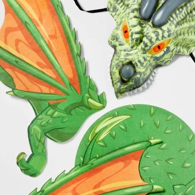 Kids' Adaptive Dragon Halloween Costume Wheelchair Cover with Headpiece - Hyde & EEK! Boutique™ Multicolor 4 Kids' Adaptive Dragon Halloween Costume Wheelchair Cover with Headpiece - Hyde & EEK! Boutique™ Multicolor - Image 4