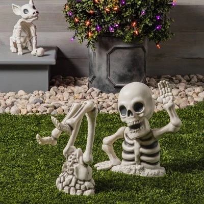 Hyde & EEK! Boutique Waving Skeleton Groundbreaker Halloween Decorative Prop - Hyde & EEK! Boutique™ 1 Hyde & EEK! Boutique Waving Skeleton Groundbreaker Halloween Decorative Prop - Hyde & EEK! Boutique™