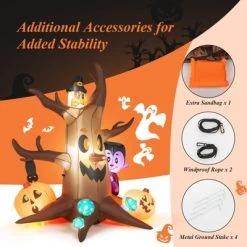 Tangkula 6 FT Tall Halloween Inflatable Decoration Outdoor Blow Up Dead Tree with Vampire Owl Bat Pumpkin Bright LED & RGB Lights 15 Tangkula 6 FT Tall Halloween Inflatable Decoration Outdoor Blow Up Dead Tree with Vampire Owl Bat Pumpkin Bright LED & RGB Lights -HYDE & EEK BOUTIQUE Store GUEST f0318545 3715 4ce6 8016 743bba09bc4b