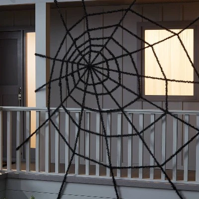 Hyde & EEK! Boutique 10' Giant Spiderweb Black Halloween Decorative Prop - Hyde & EEK! Boutique™ 1 Hyde & EEK! Boutique 10' Giant Spiderweb Black Halloween Decorative Prop - Hyde & EEK! Boutique™