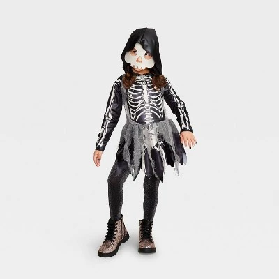 Kids' Mystic Bones Halloween Costume Dress with Mask - Hyde & EEK! Boutique™ 4 Kids' Mystic Bones Halloween Costume Dress with Mask - Hyde & EEK! Boutique™ - Image 4