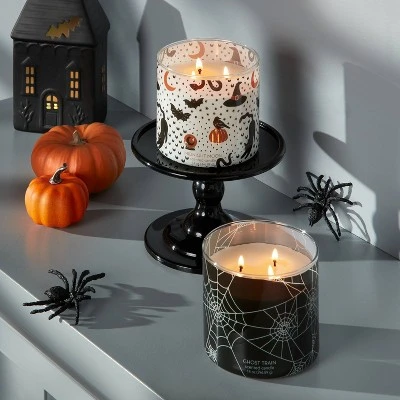 Hyde & EEK! Boutique 14oz Midnight Moon Jar Halloween Candle with Lid Off-White - Hyde & EEK! Boutique™ 1 Hyde & EEK! Boutique 14oz Midnight Moon Jar Halloween Candle with Lid Off-White - Hyde & EEK! Boutique™