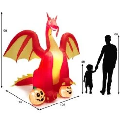 Tangkula 9FT Giant Inflatable Dragon Halloween Inflatable Dragon Decoration w/ 2 Pumpkins Wings Built-in LED Lights & Powerful Blower 16 Tangkula 9FT Giant Inflatable Dragon Halloween Inflatable Dragon Decoration w/ 2 Pumpkins Wings Built-in LED Lights & Powerful Blower -HYDE & EEK BOUTIQUE Store GUEST f8e54467 43ac 4368 9cbc 2713b8a7d871