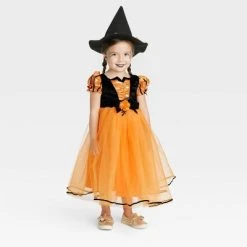 Toddler Witch Halloween Costume Dress with Hat - Hyde & EEK! Boutique™ Multicolor -HYDE & EEK BOUTIQUE Store GUEST fe47e490 e97a 403b 8dba 9e8577b5cb84