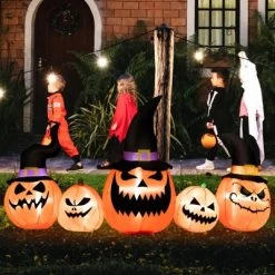 Tangkula Long Inflatable Pumpkin Family Waterproof Halloween Yard Decoration with Built-in LED Lights Indoor & Outdoor Halloween Decor 13 Tangkula Long Inflatable Pumpkin Family Waterproof Halloween Yard Decoration with Built-in LED Lights Indoor & Outdoor Halloween Decor -HYDE & EEK BOUTIQUE Store GUEST ffb15ca6 37c4 4c4d a76c 81438ffd3384